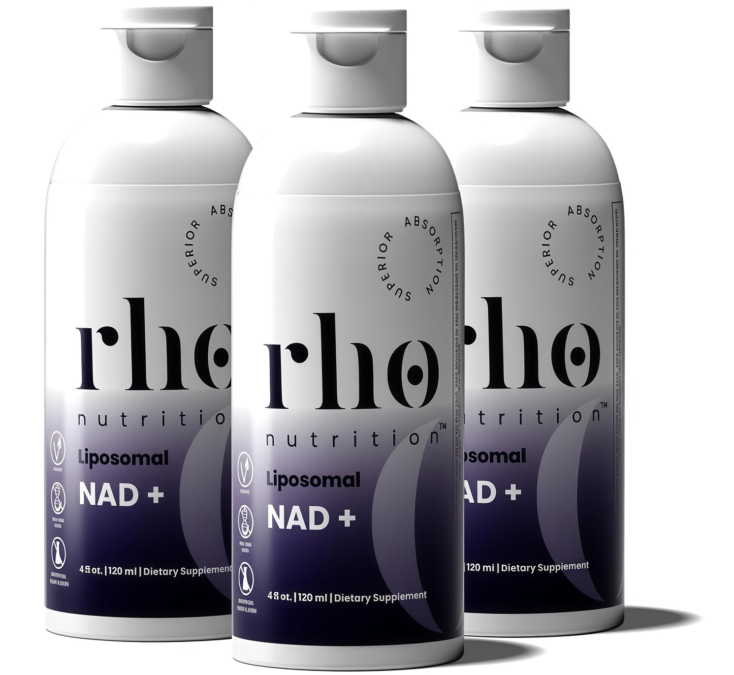 Rho Nutrition Liposomal NAD+-LiquidSupplement Designed to Help supportAbsorption-Active