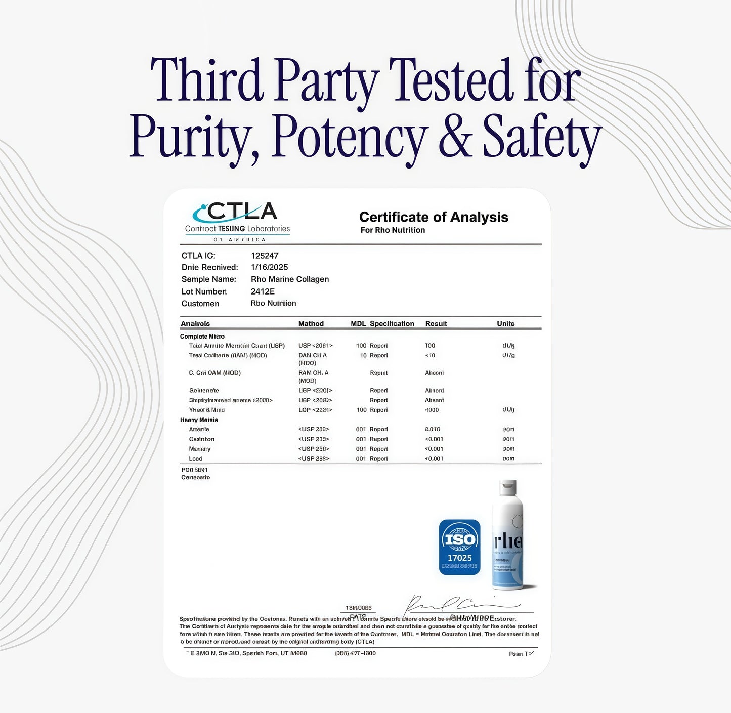 Rho Nutrition Liposomal CollagenPeptides-High-Absorption LiquidCollagen Supplement -Sup!